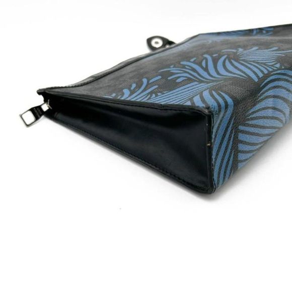 Louis Vuitton Pochette Rope Voyage Blue Black Damier Graphite Canvas Weekend - Picture 8 of 12